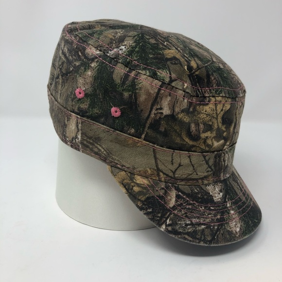 WOMEN’S CAMO BALL CAP, PINK FLEUR-DE-LIS - Picture 4 of 5